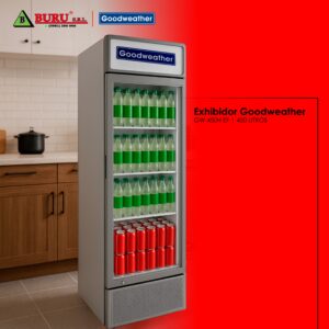 Exhibidor visicooler Goodweather 450 LITROS GW-450 EF para bebidas.