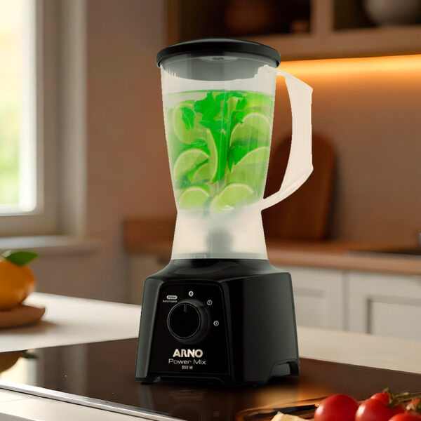 LICUADORA ARNO LQ10 POWERMIX NEGRA 2VELOC 550W 220V - Imagen 2