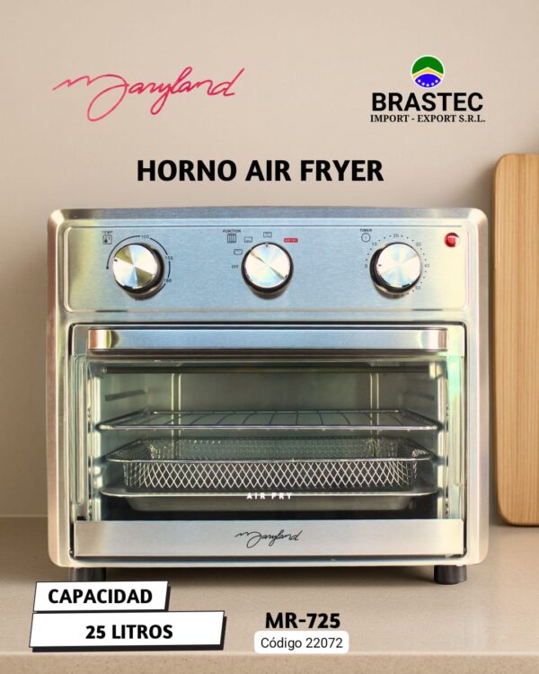 HORNO ELECTRICO CON AIR FRYER MARYLAND MR-725 25 LITROS 1600W