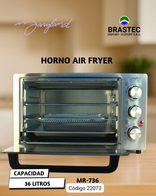 HORNO ELECTRICO CON AIR FRYER MARYLAND MR-736 AIR 36 LITROS 1800W
