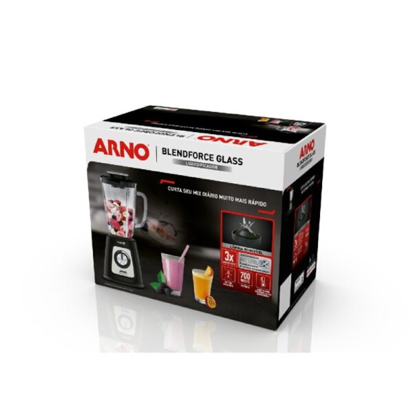 LICUADORA ARNO LN4358B2 BLENDFORCE CON VASO VIDRIO - Imagen 2