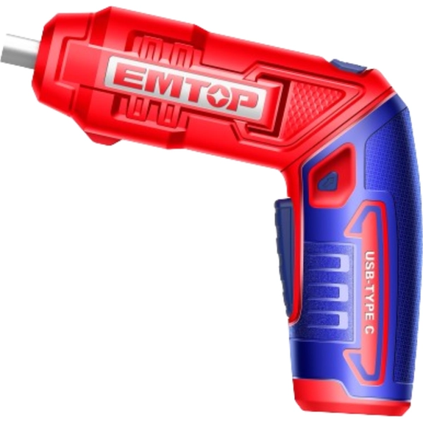 MINI ATORNILLADOR 4V EMTOP CON ESTUCHE ECSR0408 - Imagen 2