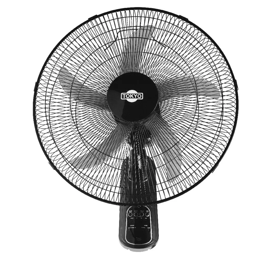 VENTILADOR TOKYO DE PARED 18 TOP18C C/CONTROL 5ASPAS ABS 3VEL 75W 1300RPM - Imagen 2