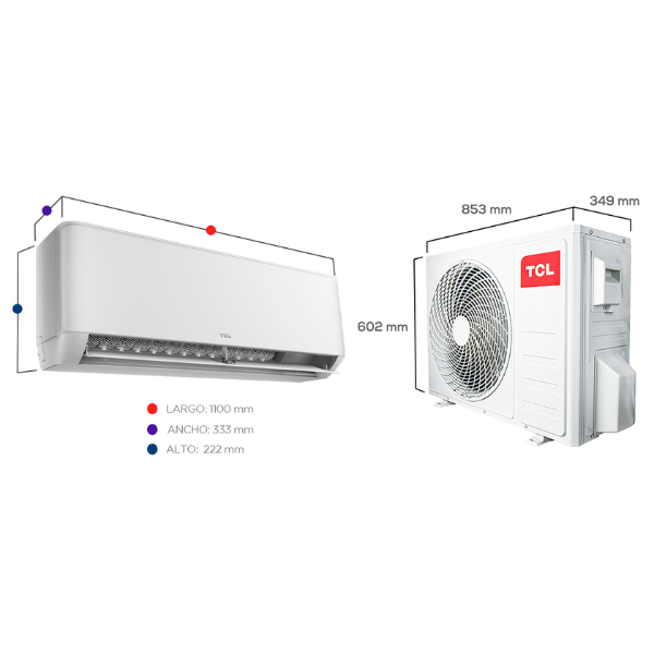 SPLIT TCL 18.000 BTU F/C ON-OFF AATCL18CD - Imagen 2